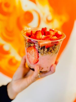 Our delicious Strawberry Turtle Bowl!  at B Juiced in Ferguson