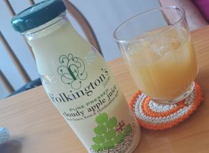 Apple juice at N. atelier in Glasgow