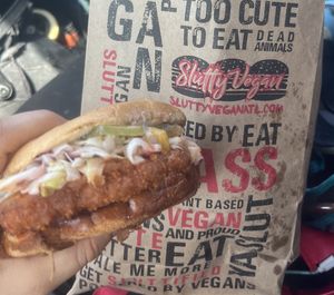 Vegan Chicken Sanwich  at Slutty Vegan in Brandon