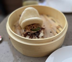 King oyster bao  at Men & Beasts in Los Angeles