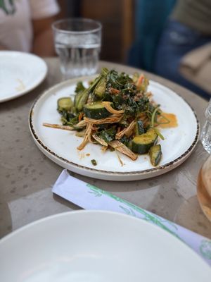Smashed cucumber salad  at Men & Beasts in Los Angeles