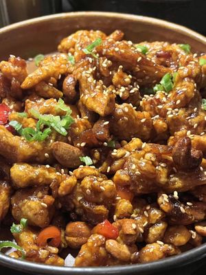 Sweet and sour mushroomm  at Men & Beasts in Los Angeles