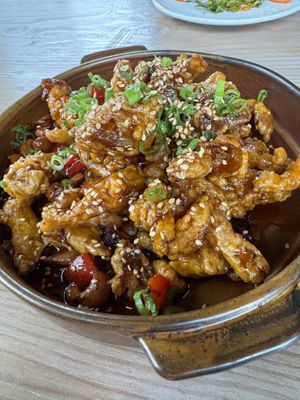 Sweet & Sour Mushrooms  at Men & Beasts in Los Angeles