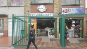 outside at La Lunada Tienda Vegetariana in Bogota