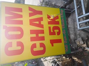 Sign outside at Quán chay THIÊN Y in Ho Chi Minh City