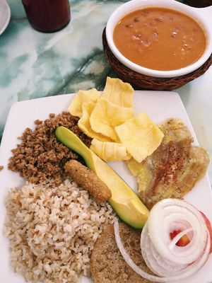 Bandeja paisa  at Maruben Vegetariano in Bogota