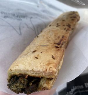 Saag aloo roll at Coughlans Bakery - Dorking  in Dorking