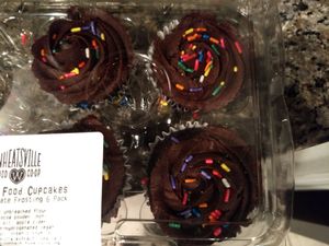 Vegan chocolate cupcakes at Wheatsville Food Co-op - South Austin in Austin