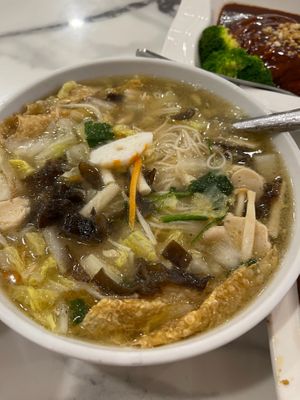 Ginger mee sua soup
 at Zhai Up Farmer Express Vegetarian Restaurant in Petaling Jaya