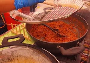 Spicy red lentils at Ethiopian Vegan Eats in East London