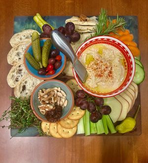 Hummus Veggie Medley Board  at Sunset Bodega in El Paso
