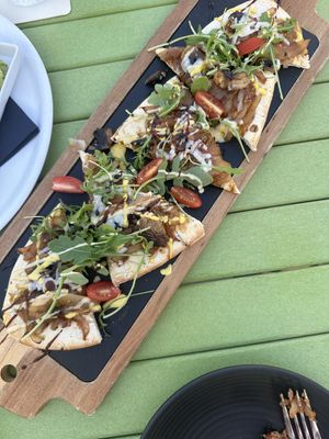 Mushroom Truffle Flatbread at Horizons Lounge in Noord
