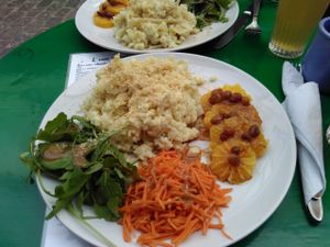 vegan fennel risotto at L'eau Chaude - Het Warm Water in Brussels