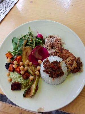 Dish of the day at L'eau Chaude - Het Warm Water in Brussels