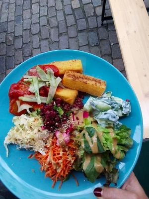 Dish of the day at L'eau Chaude - Het Warm Water in Brussels