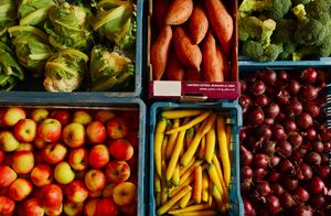 vegetables at L'eau Chaude - Het Warm Water in Brussels