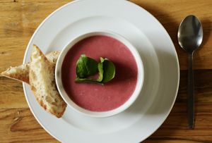 soup of the day at L'eau Chaude - Het Warm Water in Brussels