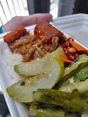 My take away vegan food at Quán chay Thôi Kệ in Ho Chi Minh City