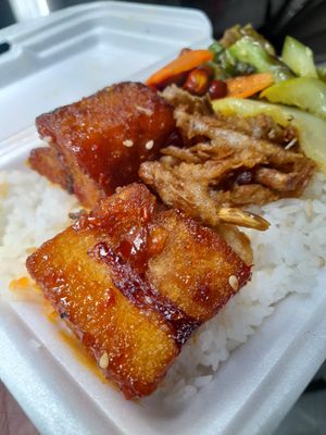 Com chay is the ultimate vegan fast food in the world at Quán chay Thôi Kệ in Ho Chi Minh City