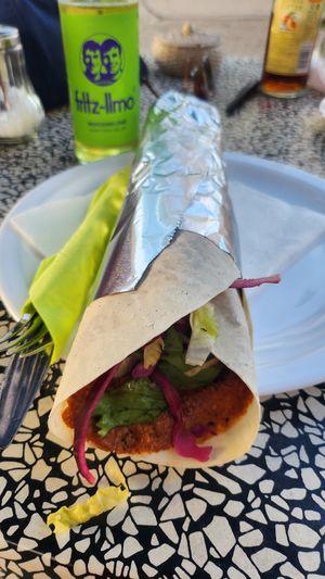 Çigköfte in Yufka at NOMAD'S Kitchen & Catering in Tubingen
