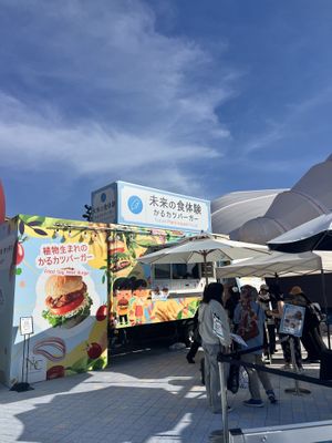 Front of the food truck   at Natureverse Kitchen in Osaka