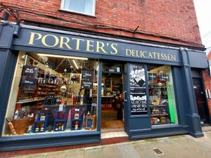 Porter's Delicatessen Outside. at Porter's Delicatessen in Wales