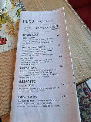 Menu at Festina Lente Bistrot in Seregno