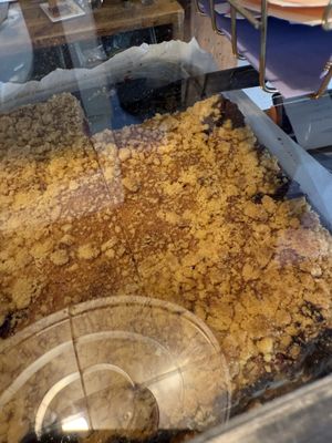 vegan crumble  at Café Boxenstopp in Cologne