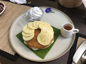 Banana pancake  at Green Tiger House in Chiang Mai