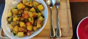 Fried potatoes at Green Tiger House in Chiang Mai