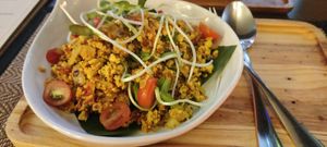 Scrambled tofu at Green Tiger House in Chiang Mai