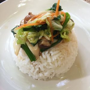 rice with vegetables  at Green Tiger House in Chiang Mai