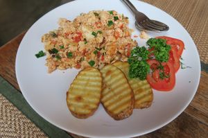 scrambled Tofu at Green Tiger House in Chiang Mai