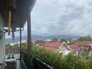 View from the common terrace on the 4th floor   at Green Tiger House in Chiang Mai