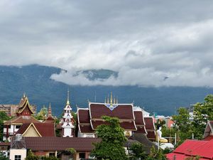 Balcony view  at Green Tiger House in Chiang Mai