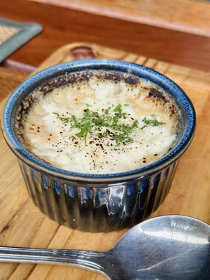 Mashed potatooes  at Green Tiger House in Chiang Mai