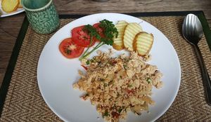 Scrambled tofu at Green Tiger House in Chiang Mai