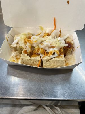 Stinky tofu  at Yi Xin Vegetarian in Taichung