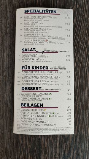 Menu at Der Wok Vechta - Asiatische Klassiker, Sushi & Bowls! in Niedersachsen