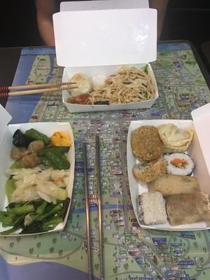 170$ for 2 people. Food was amazing! at Cháng ChūnTéng SùShí 常春藤素食 in Hualien