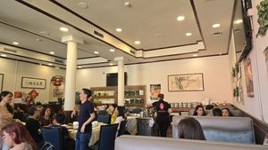 Inside at Mama Lu's Dumpling House in Los Angeles