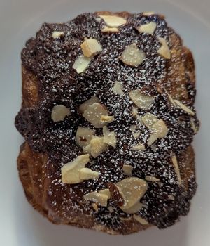 Double Chocolate Almond Croissant at Proof Chocolate Patisserie in Portland