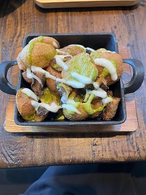 Loaded Potatoes With Mushroom Mix at Tane Vegan Izakaya - Highland Park in Los Angeles