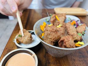 Karaage   at Tane Vegan Izakaya - Highland Park in Los Angeles