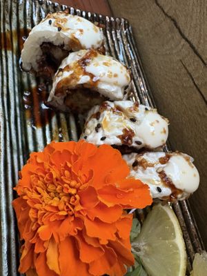 OUR FAVE ROLL so crunchy and yummy!!!! Pacifica  at Tane Vegan Izakaya - Highland Park in Los Angeles