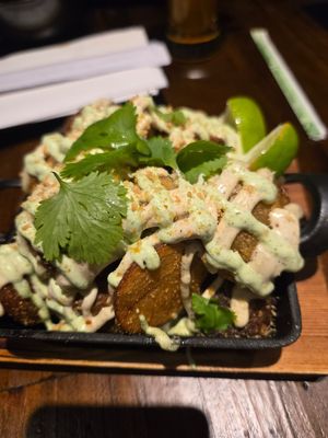Loaded potato appetizer at Tane Vegan Izakaya - Highland Park in Los Angeles