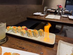 Sunset Roll  at Tane Vegan Izakaya - Highland Park in Los Angeles