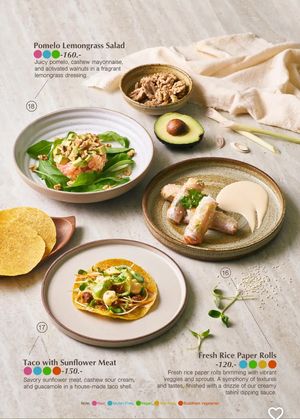 Vegan appetizers   at Living Table Bangkok in Bangkok