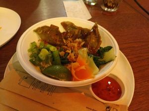 Rice bowl at Baomazing (foodhallen) in Zuid-holland