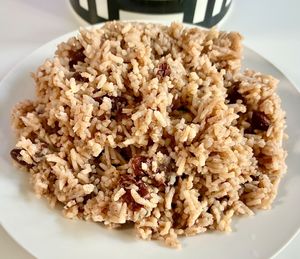 Rice and peas  at Sweet Dee's Jerk Dubai in Dubai
